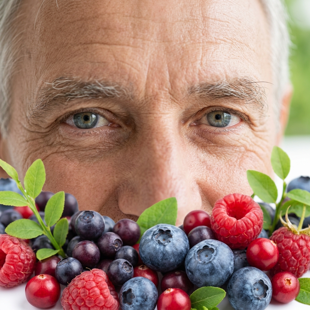Natural berries supporting eye health